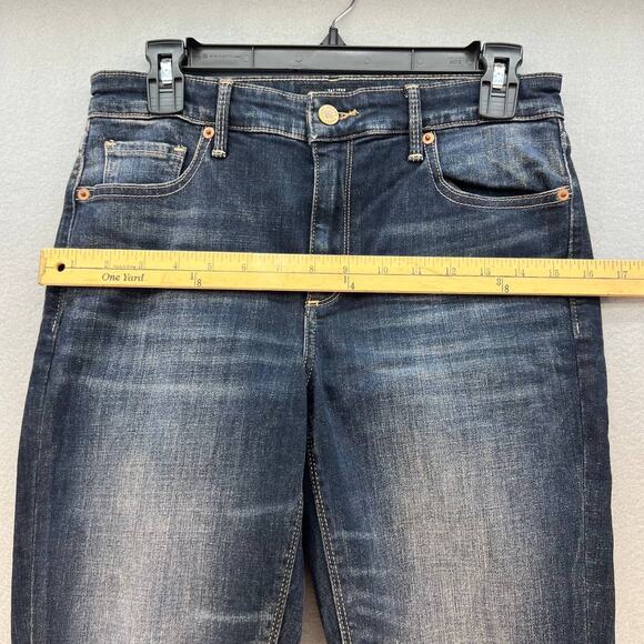 Lucky Brand Bridgette Ankle Skinny Size 4/27 Jeans Raw Hem Dark Wash 7W13923 - Picture 3 of 16